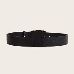 1PC Horse Head Buckle Punk Belt Fashion Vintage PU Leather Embossed Belt Hip Hop Y2K Belt