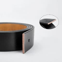 No Buckle 3.8cm Width Cowskin Genuine Leather Belt Men Without Pin Buckle Waist Straps Male Black Brown Belt Body