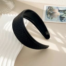 New 2025 Retro PU Leather Hairbands Wide Turbans Non-slip Hoop Headband Elegant Hair Accessories Women Girls Fashion Items Gifts