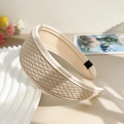 New 2025 Retro PU Leather Hairbands Wide Turbans Non-slip Hoop Headband Elegant Hair Accessories Women Girls Fashion Items Gifts