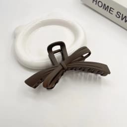 Korean Minimalist Large Size Frosted Butterfly Knot Hair Clip Girls Bath Hair Clip Solid Color Shark Clamp Hair Accessories 