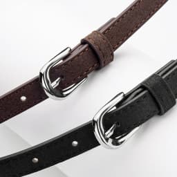 Simple Design For Women's Thin Belt Fashion Casual Versatile Jeans Accessories Girdle Suede Pu Leather Pin Buckle Waistband