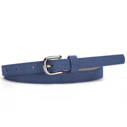 Simple Design For Women's Thin Belt Fashion Casual Versatile Jeans Accessories Girdle Suede Pu Leather Pin Buckle Waistband