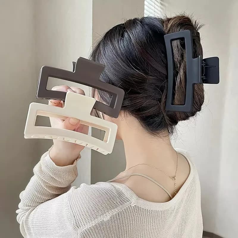1/3pcs Square Extra Large Claw Clip Large Volume Shark Clip for Thick Hair Clip for Women Rear of Head Clip
