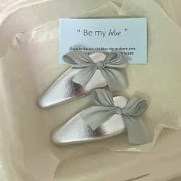 Sweet Mesh Bow Leather Hair Clip Water Droplet BB Clip Break Clip Bangs Side Clip Gentle Temperament Hair Accessory for Women