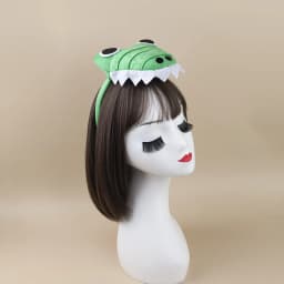 Animal Crocodile Dinosaur Turtle Headband Tail Bow Plush Party Headpiece Hair Hoop Party Cosplay Costume Props