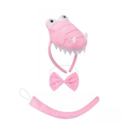 Animal Crocodile Dinosaur Turtle Headband Tail Bow Plush Party Headpiece Hair Hoop Party Cosplay Costume Props