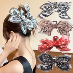 Vintage Cashew Pattern Hair Clip for Women Elegant Shark Clip Fashion Girl Ponytail Clip Hair Clamp Hair Accessories