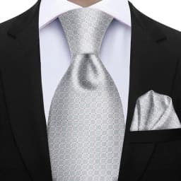 Elegant Ties For Men Gift Fashion Men Tie Set Striped Dot Luxury Necktie Handchief 2 Pcs Business Wedding Suit Accessories