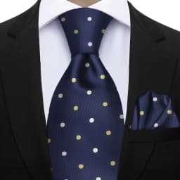 Elegant Ties For Men Gift Fashion Men Tie Set Striped Dot Luxury Necktie Handchief 2 Pcs Business Wedding Suit Accessories