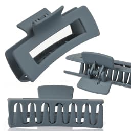 8.5cm 10.5cm Large Square Matte Hair Claw Clip Non Slip Solid Color Shark Hair Clip for Women Girls Hair Accessories
