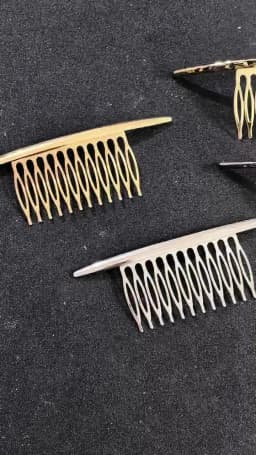 Elegant Metal Hair Combs For Women Girls Fashion Shiny Hair Clip Pins Hair Styling for Women Comb Pin Female Hair Accessories