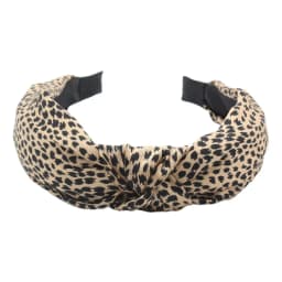 1PC Retro Leopard Wide Edge Fabric Hairband Summer New Cross Knot Temperament Simple Fashion Headband