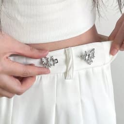 New Butterfly Waist Buckle Fashionable and Simple Waist Accessory Detachable Non Stitching Button