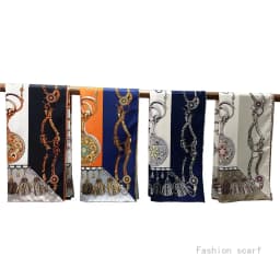 Premium 90cm Multipurpose Scarf Latest Design Horsehoof Fringe Hand-Rolled Trim Women's Formal Shawl  Accessory Wholesale