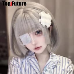 Y2K Girl Harajuku Gothic Lolita Sick Subculture Medical Series White Bandage Medical Band Aid Bunny Hair Clip Hairgrips Hairpin