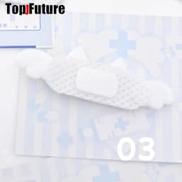 Y2K Girl Harajuku Gothic Lolita Sick Subculture Medical Series White Bandage Medical Band Aid Bunny Hair Clip Hairgrips Hairpin