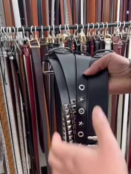 Pyramid Fashion Rivet Belt Men&Women's Studded Belt Punk Rock With Pin Buckle Drop Shipping Black
