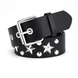 Pyramid Fashion Rivet Belt Men&Women's Studded Belt Punk Rock With Pin Buckle Drop Shipping Black