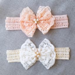 Cute Lace Embroidery Bow Headband For Princess Baby Girls Solid Bow Elasticity Hair Band Luxury Headwear Gifts