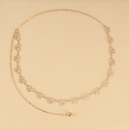 Love Butterfly Belt Rhinestone-Metal Gold Silver Carving Chunky Waist Chain Accessories for Women