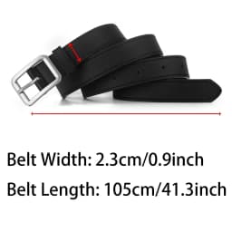 1pc Women's Belt Trendy Square Buckle Belt High End Genuine Soft PU Leather Belt Paired with Skirt Work Pants Jeans Belt Unisex