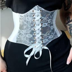 Fashionable Women's Lace-up Corset Belt, Retro Style for Ladies Suitable for Casual Wear and Special Occasions