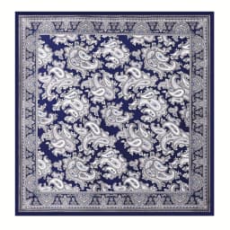 Classic Paisley Print Square Scarf Soft Satin Bandana Vintage Windproof Head Wrap Casual Shawl Imitation Silk Travel Beach Towel