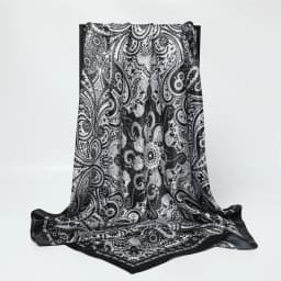Classic Paisley Print Square Scarf Soft Satin Bandana Vintage Windproof Head Wrap Casual Shawl Imitation Silk Travel Beach Towel