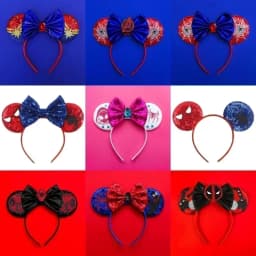 Marvel Scarlet Witch Headbands for Women Disney Mickey Mouse Ears Hair Accessories Kid Cosplay Avengers Wanda Hairband Girl Gift
