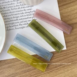 Elegant Princess Head ~ South Korea France a word clip spring clip, French side clip fringe ponytail clip half hairpin