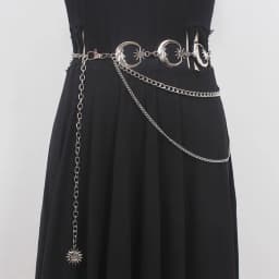 Fashion Vintage Gold Chain Belt Female Goth Moon Metal Designer Belts For Women High Quality Female Waist Tassle Goth Dress Cors