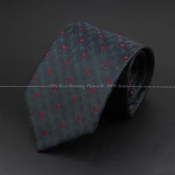 Fashion Woven 8 cm Striped Necktie Wedding Accessories Green Brown Tie Gravatas Man Dot Fit Group Party Office Neck Ties Gift