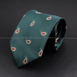 Fashion Woven 8 cm Striped Necktie Wedding Accessories Green Brown Tie Gravatas Man Dot Fit Group Party Office Neck Ties Gift