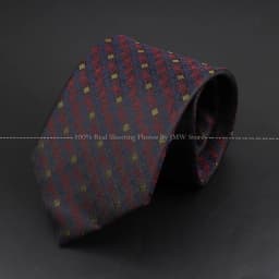 Fashion Woven 8 cm Striped Necktie Wedding Accessories Green Brown Tie Gravatas Man Dot Fit Group Party Office Neck Ties Gift