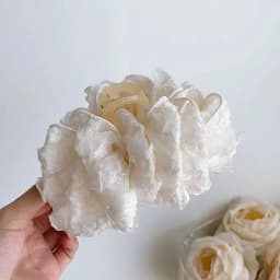 Elegant Chiffon Flower Bow Hair Claw For Women Sweet Large Shark Hair Clip Crab Hairpin Hairgrip Headwear Girls Hair Accessories