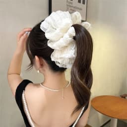 Elegant Chiffon Flower Bow Hair Claw For Women Sweet Large Shark Hair Clip Crab Hairpin Hairgrip Headwear Girls Hair Accessories