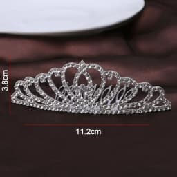 Elegant Princess Crystal Tiaras Birthday Party Crowns Hair Comb Hair Ornaments Crystal Wedding Tiaras Bridal Hair Accessories