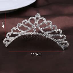 Elegant Princess Crystal Tiaras Birthday Party Crowns Hair Comb Hair Ornaments Crystal Wedding Tiaras Bridal Hair Accessories