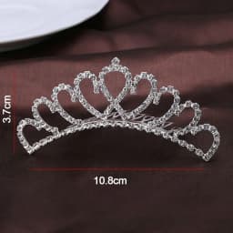 Elegant Princess Crystal Tiaras Birthday Party Crowns Hair Comb Hair Ornaments Crystal Wedding Tiaras Bridal Hair Accessories