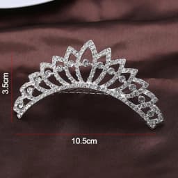 Elegant Princess Crystal Tiaras Birthday Party Crowns Hair Comb Hair Ornaments Crystal Wedding Tiaras Bridal Hair Accessories
