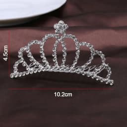 Elegant Princess Crystal Tiaras Birthday Party Crowns Hair Comb Hair Ornaments Crystal Wedding Tiaras Bridal Hair Accessories