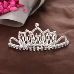 Elegant Princess Crystal Tiaras Birthday Party Crowns Hair Comb Hair Ornaments Crystal Wedding Tiaras Bridal Hair Accessories