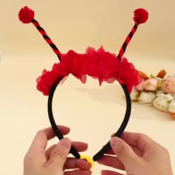 Bee Tentacle Hairband Children's Stage Performance Girl Boy Hair Hoop Cute Bendable Antenna Cosplay Accessories Cartoon Headwear