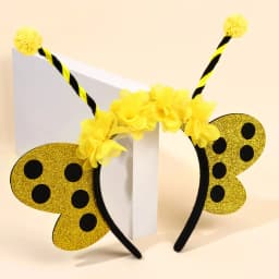 Bee Tentacle Hairband Children's Stage Performance Girl Boy Hair Hoop Cute Bendable Antenna Cosplay Accessories Cartoon Headwear