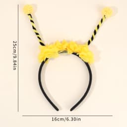 Bee Tentacle Hairband Children's Stage Performance Girl Boy Hair Hoop Cute Bendable Antenna Cosplay Accessories Cartoon Headwear