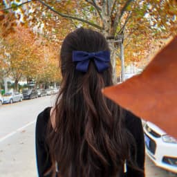 New Fashion Elegant Black Red Barrettes Bow Hair Clip Temperament Hair Bow Ribbon Ponytail Clip For Women Top Hair Accessories