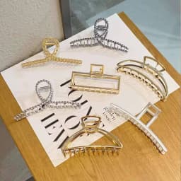 Simple Metal Hollow Out Geometric Claw Ladies Elegant Hair Accessories Cross Crab Bath Clip For Women Fashion Girl Headwear
