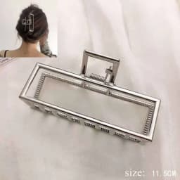 Simple Metal Hollow Out Geometric Claw Ladies Elegant Hair Accessories Cross Crab Bath Clip For Women Fashion Girl Headwear