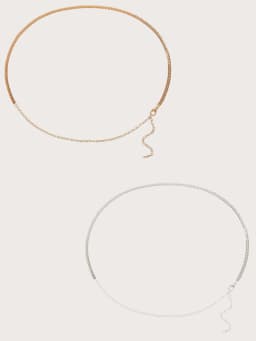 Ladies' Thin Chain Minimalist Style Chain Decorative Waist Chain Elegant and Sexy Style Dress Accessories Mother's Day Gift